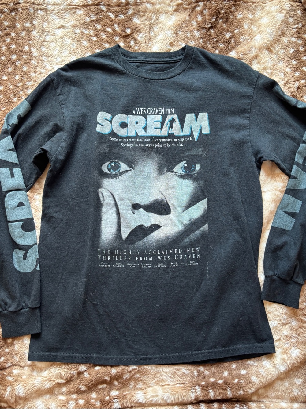 Scream Graphic Long-Sleeve Tee - Black